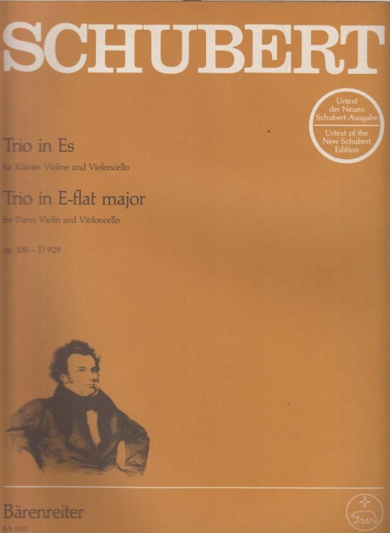 Piano Trio in E flat, Op.100 - D.929 - Set of Parts