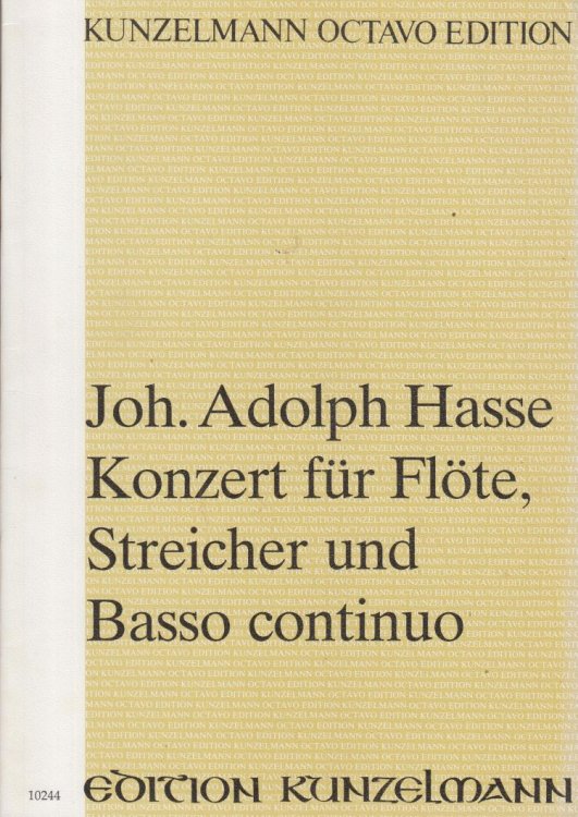 Concerto for Flute, Strings & Basso continuo, Op.3 No.7 - 8vo Full Score