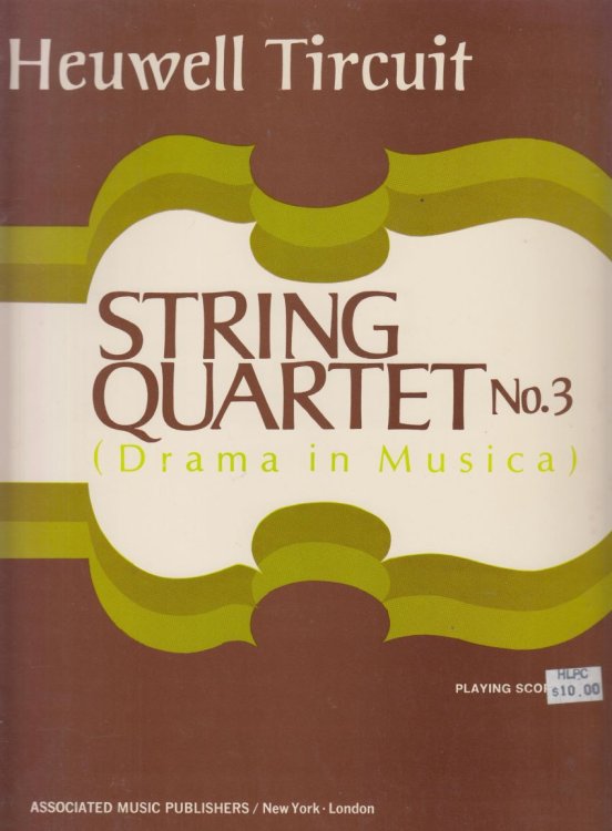String Quartet No.3 (Drama in Musica) - Full/Playing Score