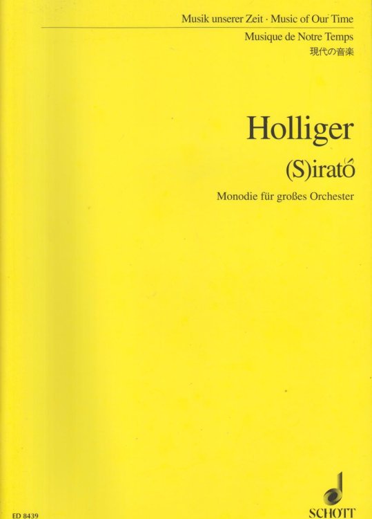 (S)irato, Monodie for Large Orchestra (1992/3) - Study Score