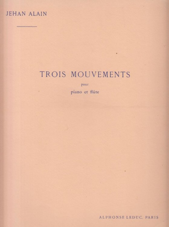 Trois Mouvements for Flute and Piano