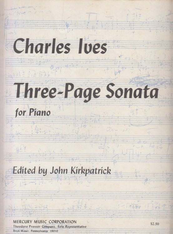 Three Page Sonata for Piano