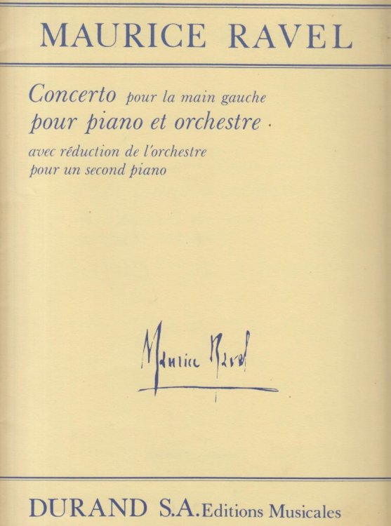 Concerto for the Left Hand for Piano and Orchestra - Reduction for Two Pianos