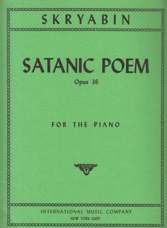 Satanic Poem for Piano, Op.36