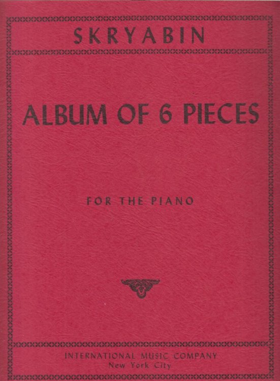 Album of 6 Pieces for Piano