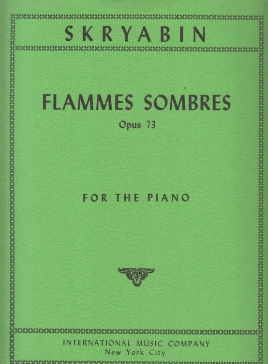 Flammes Sombres, Op.73 for Piano