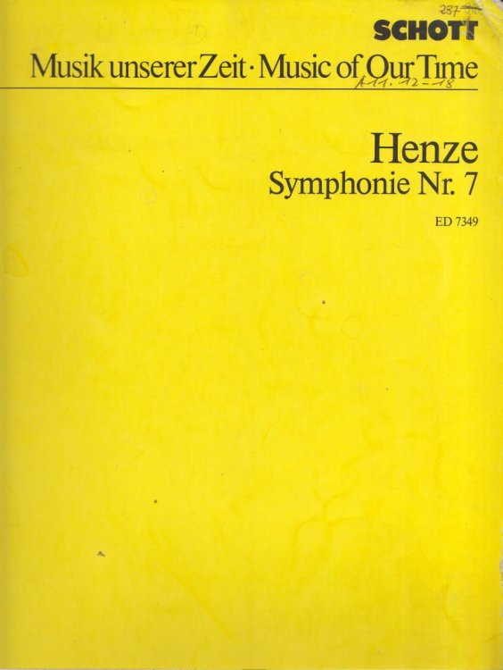 Symphonie Nr.7 (1983/4) - Folio Full Score