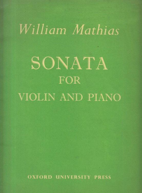 Sonata for Violin and Piano, Op.15 - Signed Copy