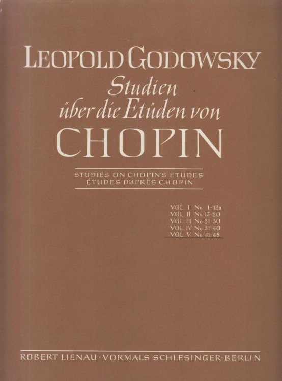 Studies on Chopin's Etudes - Volume V Nos.41-48