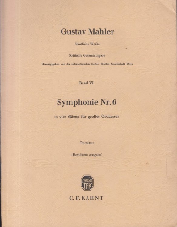 Symphony No.6 - 4to Study Score