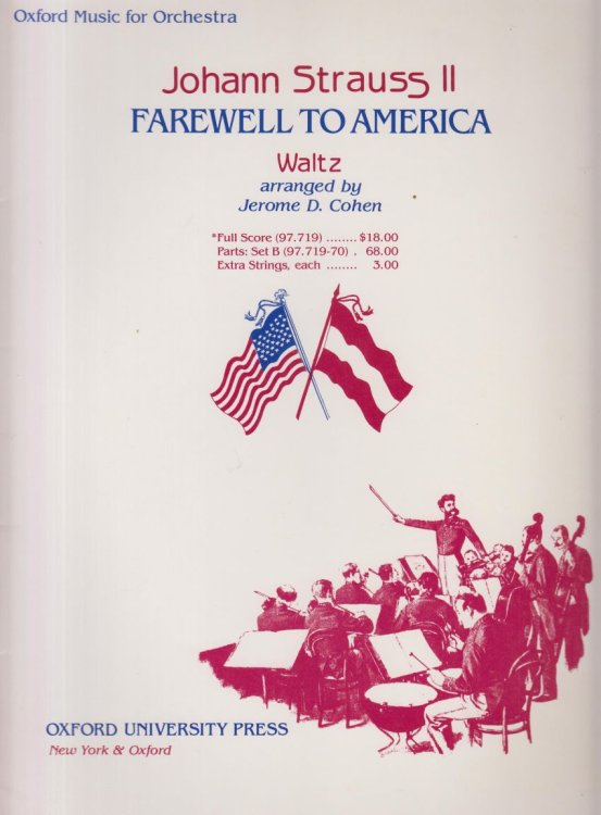 Farewell to America, Waltz - Full Score