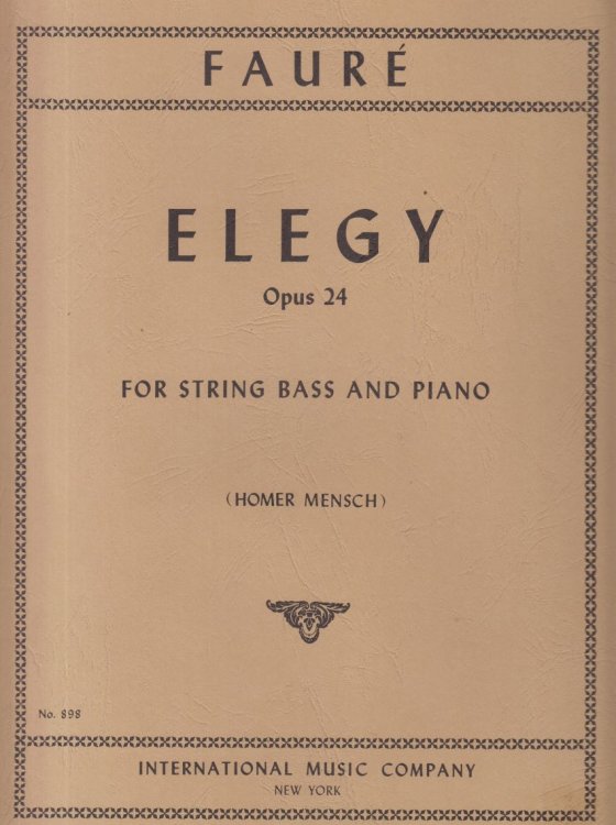 Elegy, Op.24 - Double Bass & Piano