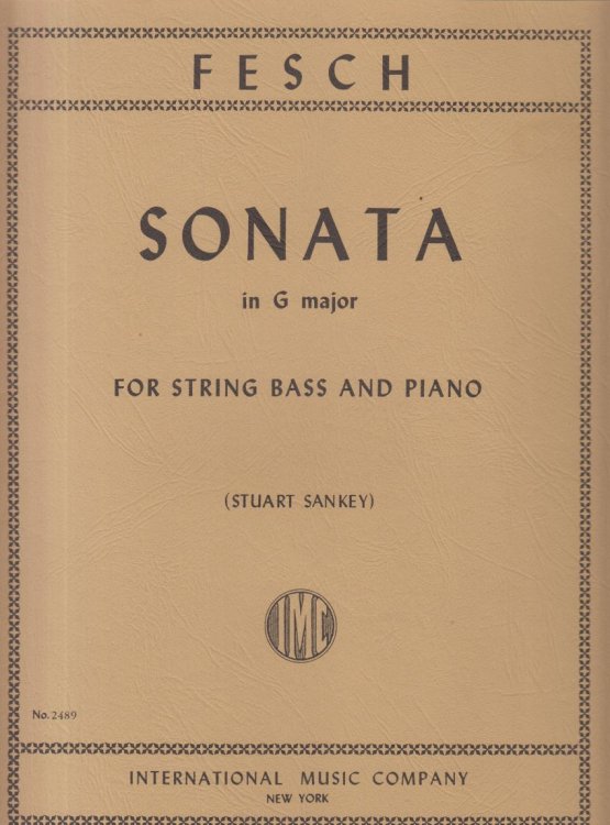 Sonata in G major for Double Bass & Piano