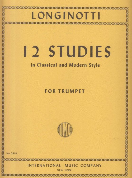 12 Studies in Classical and Modern Style for Trumpet