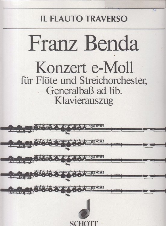 Concerto for Flute and String Orchestra in e minor - Flute & Piano