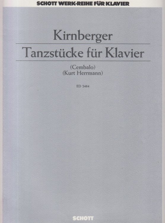 Dance Pieces for Piano (or Harpsichord)
