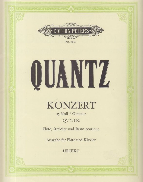 Flute Concerto in g minor, QV 5: 192 - Flute & Piano