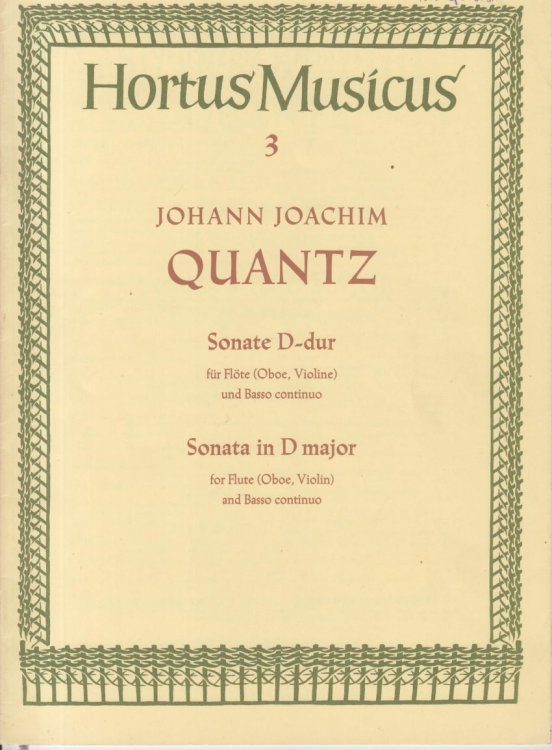 Sonata in D major for Flute (or Oboe or Violin) and Basso continuo