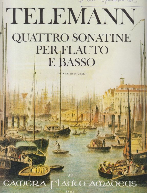 Four Sonatinas for Flute (Violin,Oboe) and Basso Continuo - Set of Parts