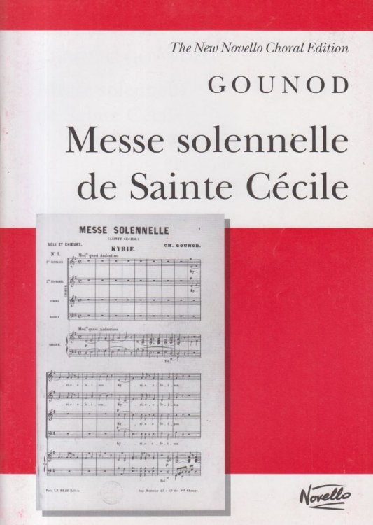 Messe Solennelle de Sainte Cecile - Vocal Score