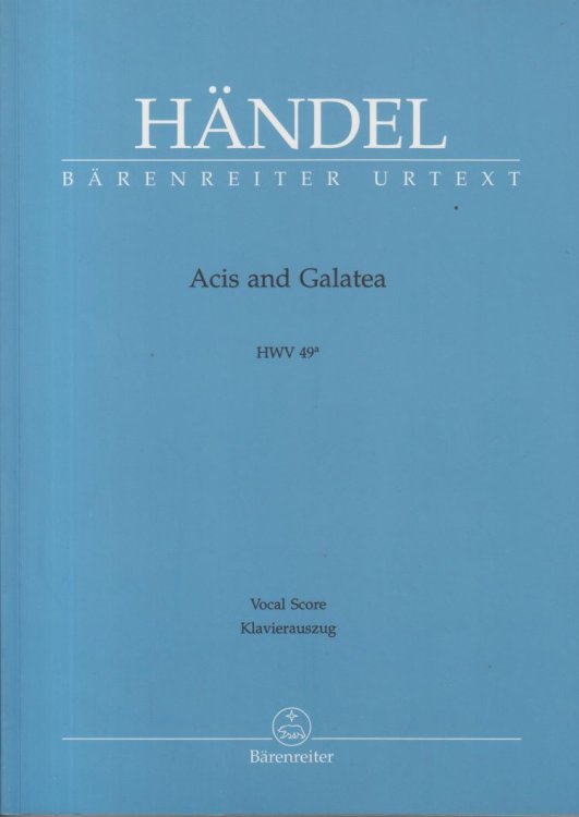 Acis and Galatea - Vocal Score