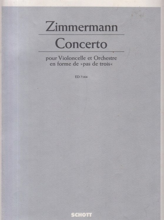 Concerto for Cello & Orchestra en forme de 