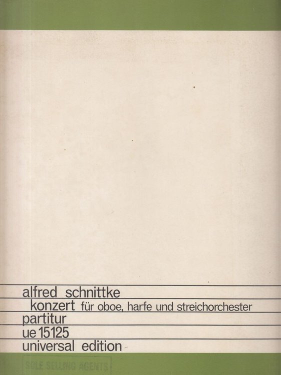 Concerto for Oboe, Harp and String Orchestra - Full Score