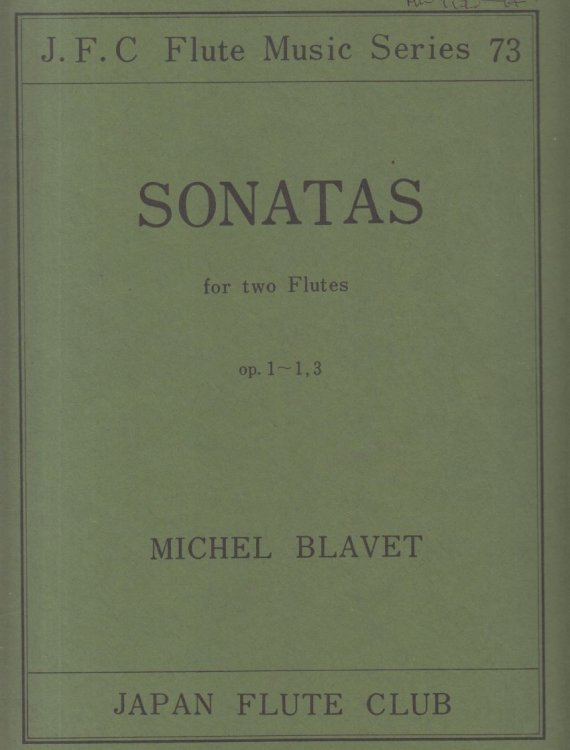 Sonatas for Two Flutes (or Oboes or Violins), Op.1 Nos.1 & 3