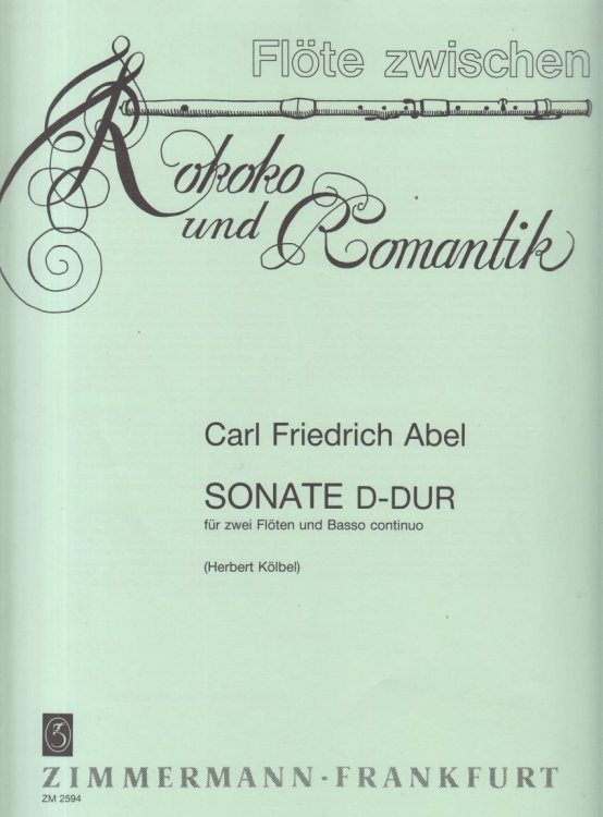 Sonata in D major for Two Flutes and Basso continuo - Set of Parts