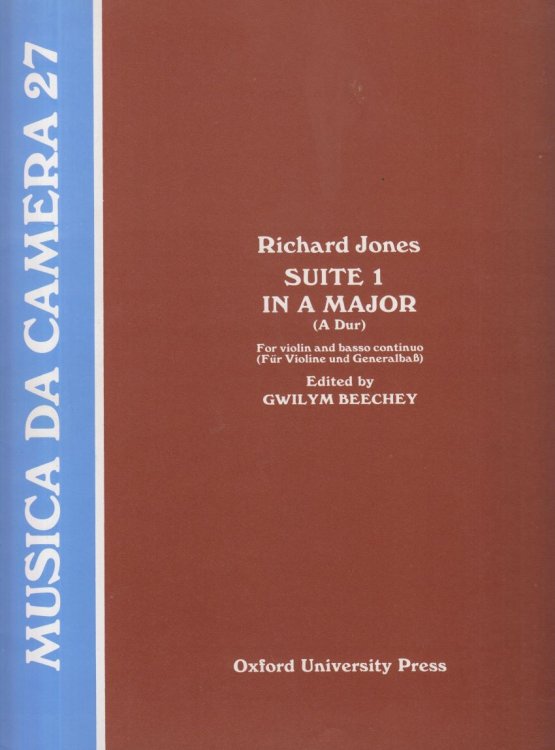 Suite 1 in A major, Op.3 No.1 for Violin and Basso Continuo - Set of Parts