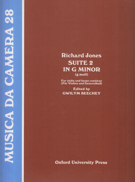 Suite 2 in g minor, Op.3 No.2 for Violin and Basso Continuo - Set of Parts