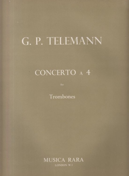 Concerto a 4 for Trombones - Score & Parts