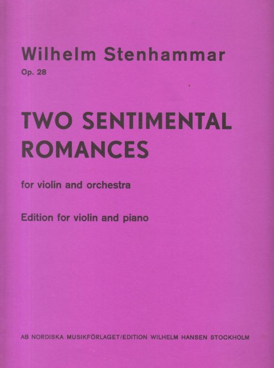 Two Sentimental Romances, Op.28 - Violin & Piano
