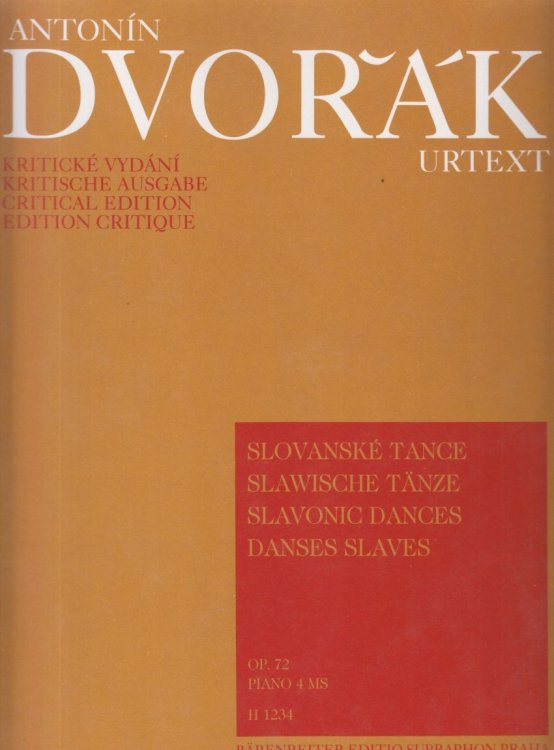 Slavonic Dances, Op.72 - Piano Four Hands