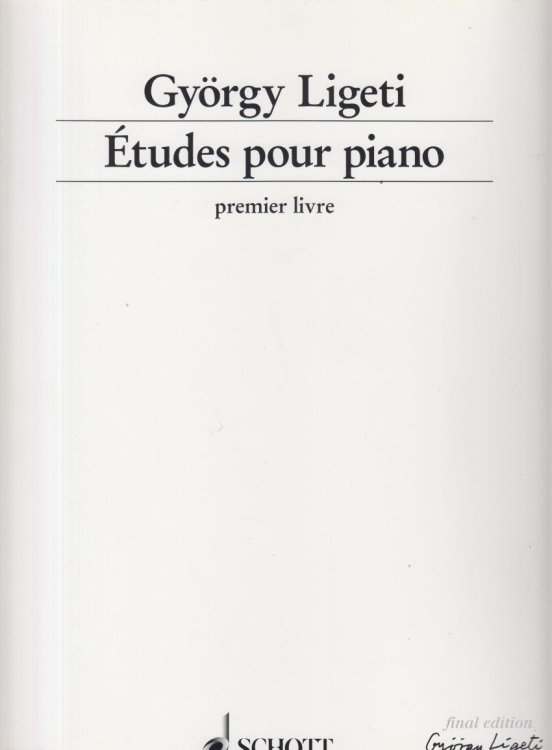 Etudes pour Piano - Premier Livre