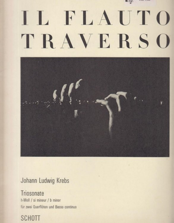 Trio Sonata in b minor for 2 Flutes and Basso continuo - Set of Parts