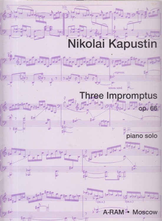 Three Impromptus for Piano, Op.66