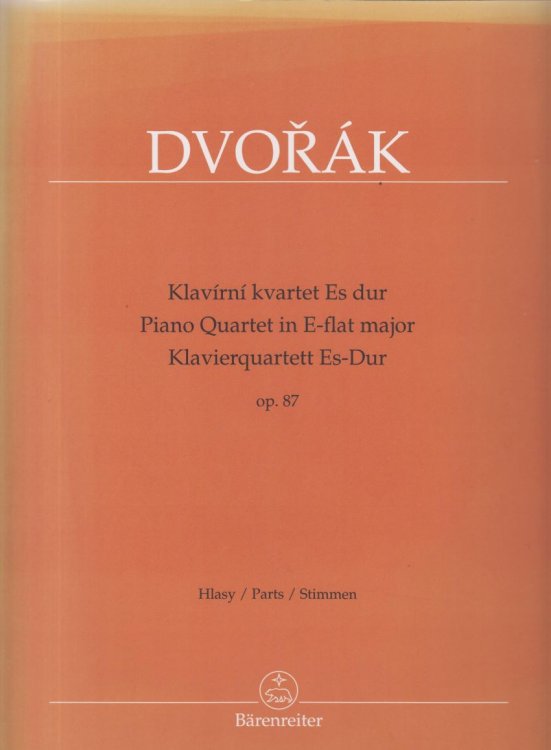 Piano Quartet in E flat, Op.87 - Score & Parts