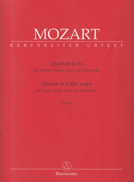 Piano Quartet in E flat, KV 493 - Set of Parts