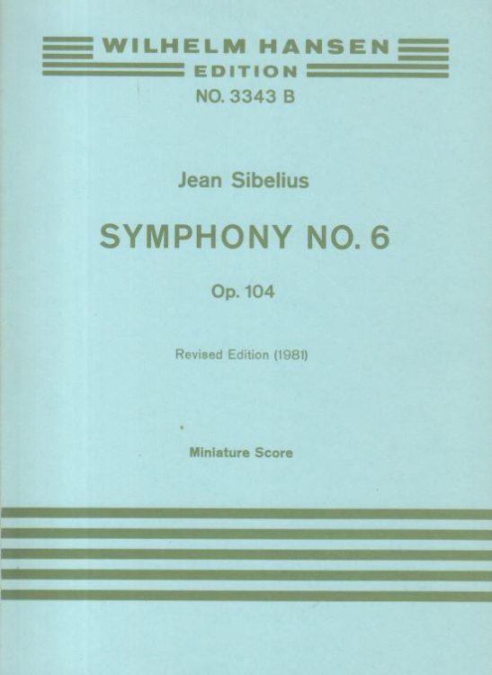 Symphony No.6, Op.104 (Revised Edition 1981) - Study Score