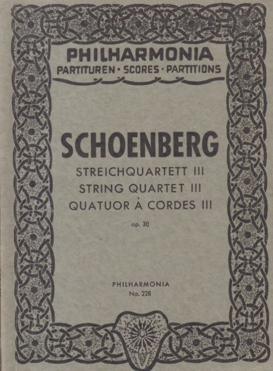 String Quartet No.3, Op.30 - Study Score