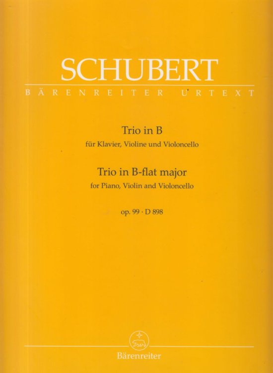 Piano Trio in B flat, Op.99, D 898 - Set of Parts