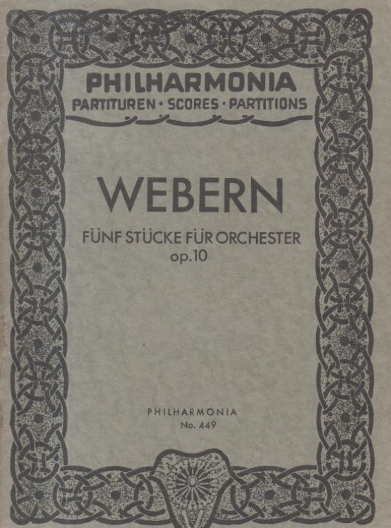 Five Pieces for Orchestra, Op.10 - Study Score