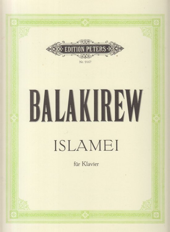Islamey, Oriental Fantasy for Piano