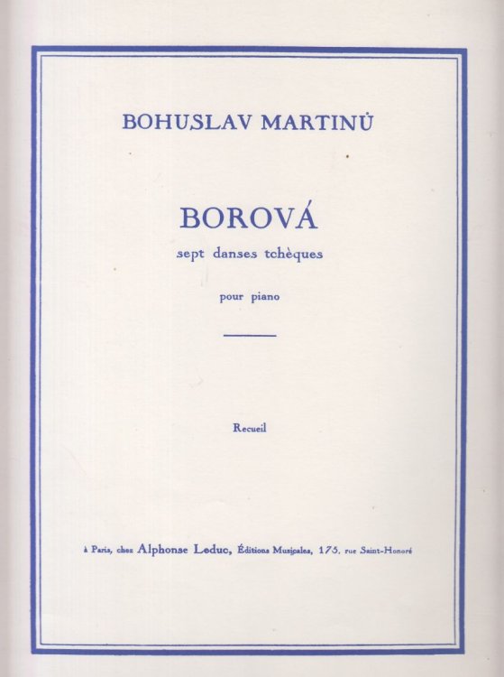 Borova, 7 Czech Dances for Piano