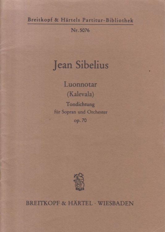 Luonnotar (Kalevala), Op.70 - Study Score