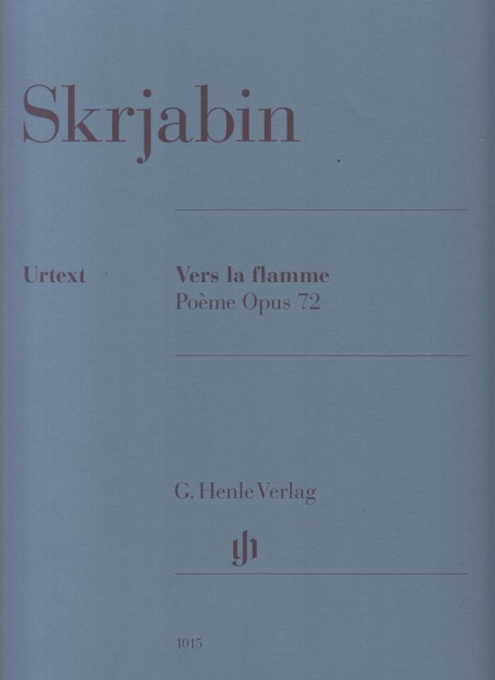 Vers la flamme, Poem Op.72 - Piano solo