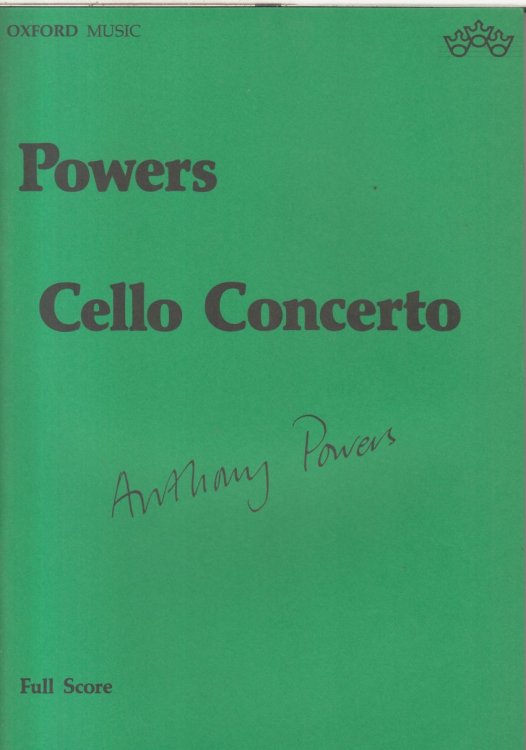 Cello Concerto (1990) - Full Score