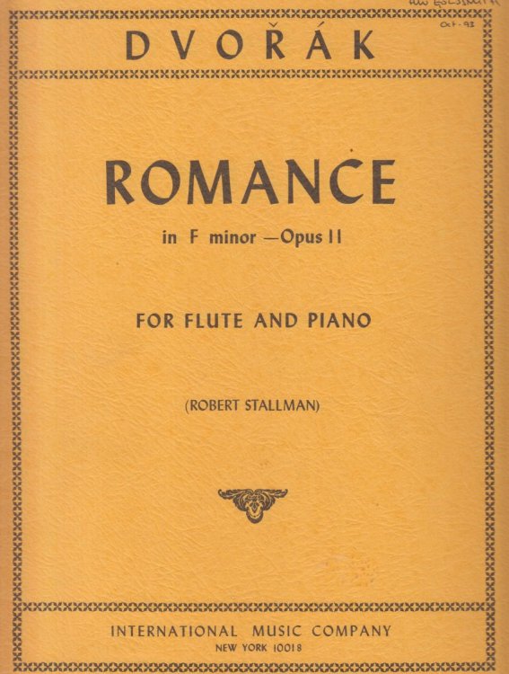 Romance in f minor, Op.11 - Flute & Piano