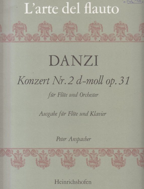 Flute Concerto No.2 in d minor, Op.31 - Flute & Piano